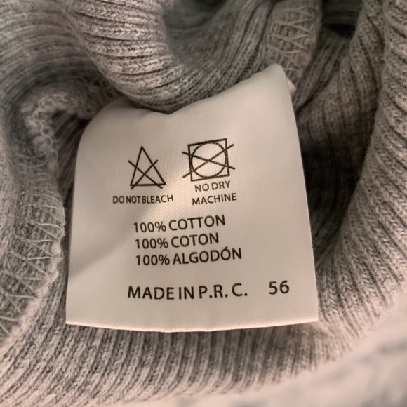 Brandy Melville Gray Ribbed Long Sleeve Top - Picture 8 of 8